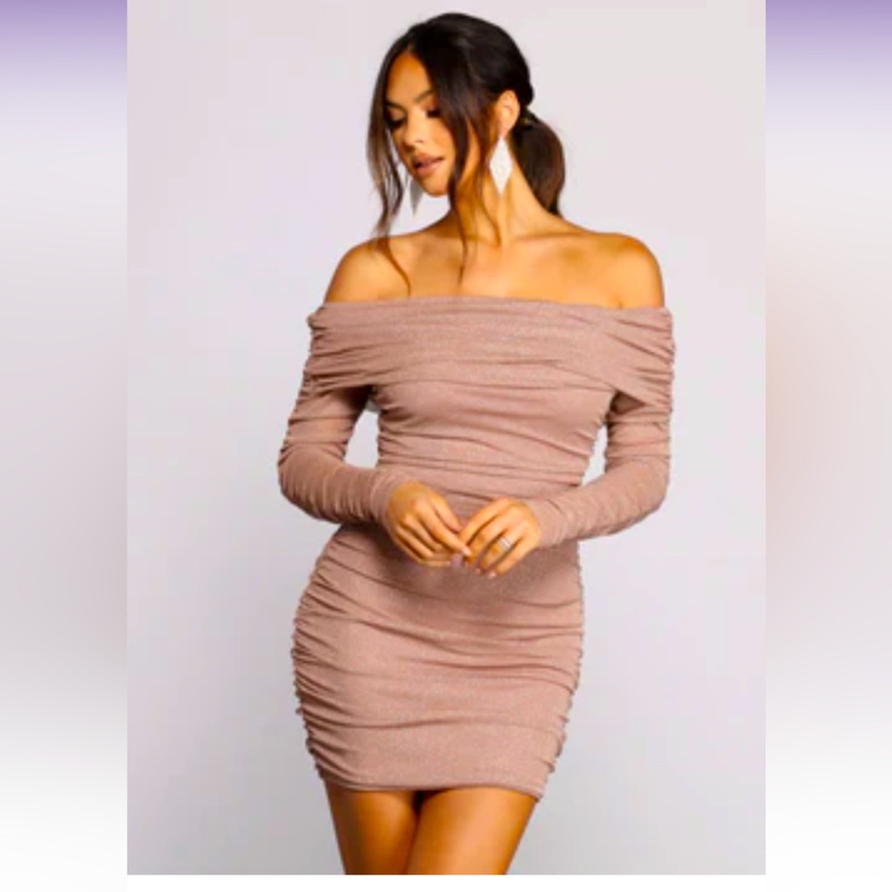 Windsor mauve glitter dress